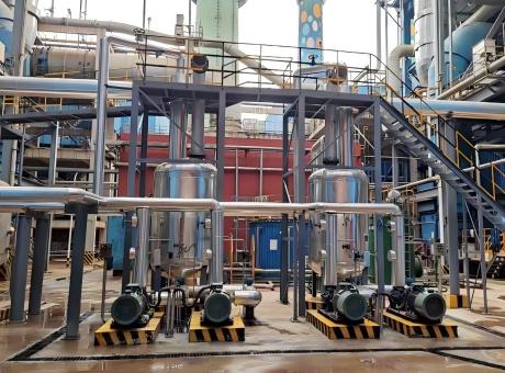 锅炉定连排、疏水扩容器排汽及排污水余热回收系统